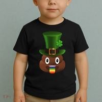 Leprechaun Poop Emoji Toddler T-Shirt thumb 2