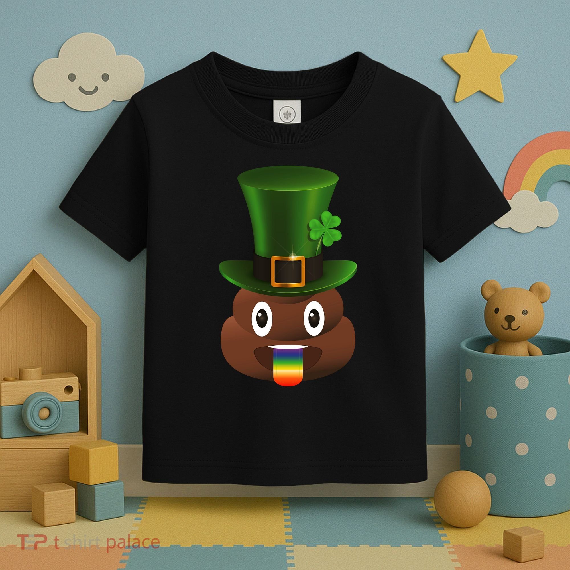 Leprechaun Poop Emoji Toddler T-Shirt