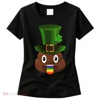Leprechaun Poop Emoji Women's T-Shirt thumb 0