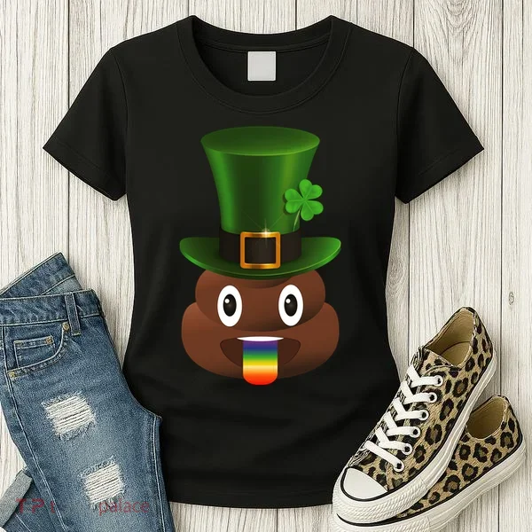 Leprechaun Poop Emoji Women's T-Shirt
