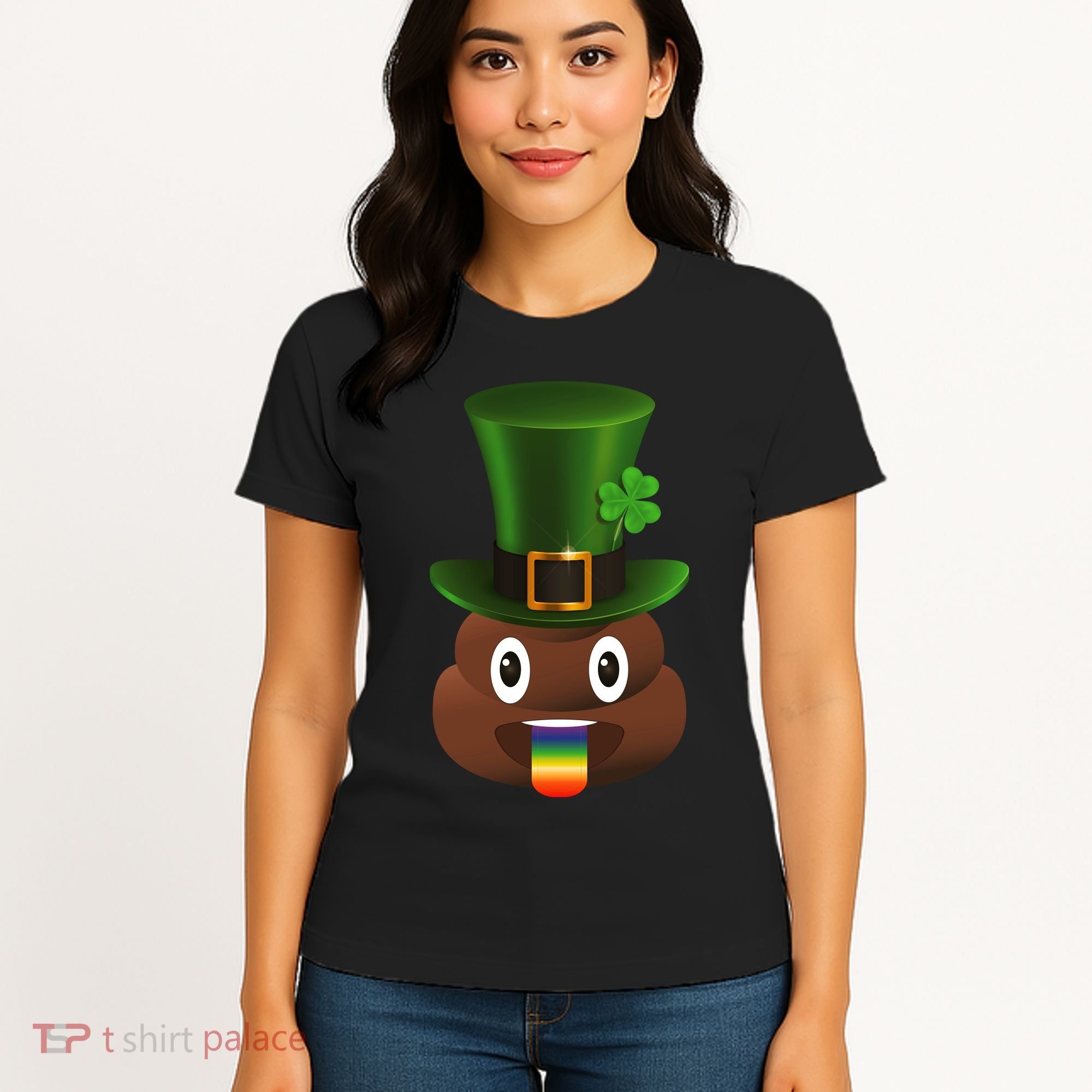 Leprechaun Poop Emoji Women's T-Shirt