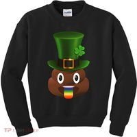 Leprechaun Poop Emoji Kids Sweatshirt thumb 0