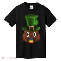 Leprechaun Poop Emoji Kids T-Shirt thumb 0