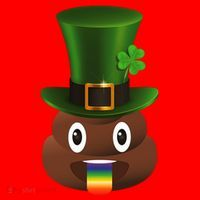Leprechaun Poop Emoji Santa Hat thumb 1