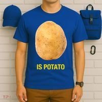 Is Potato Funny Late Show Meme Comedy TV Saying T-Shirt thumb 6
