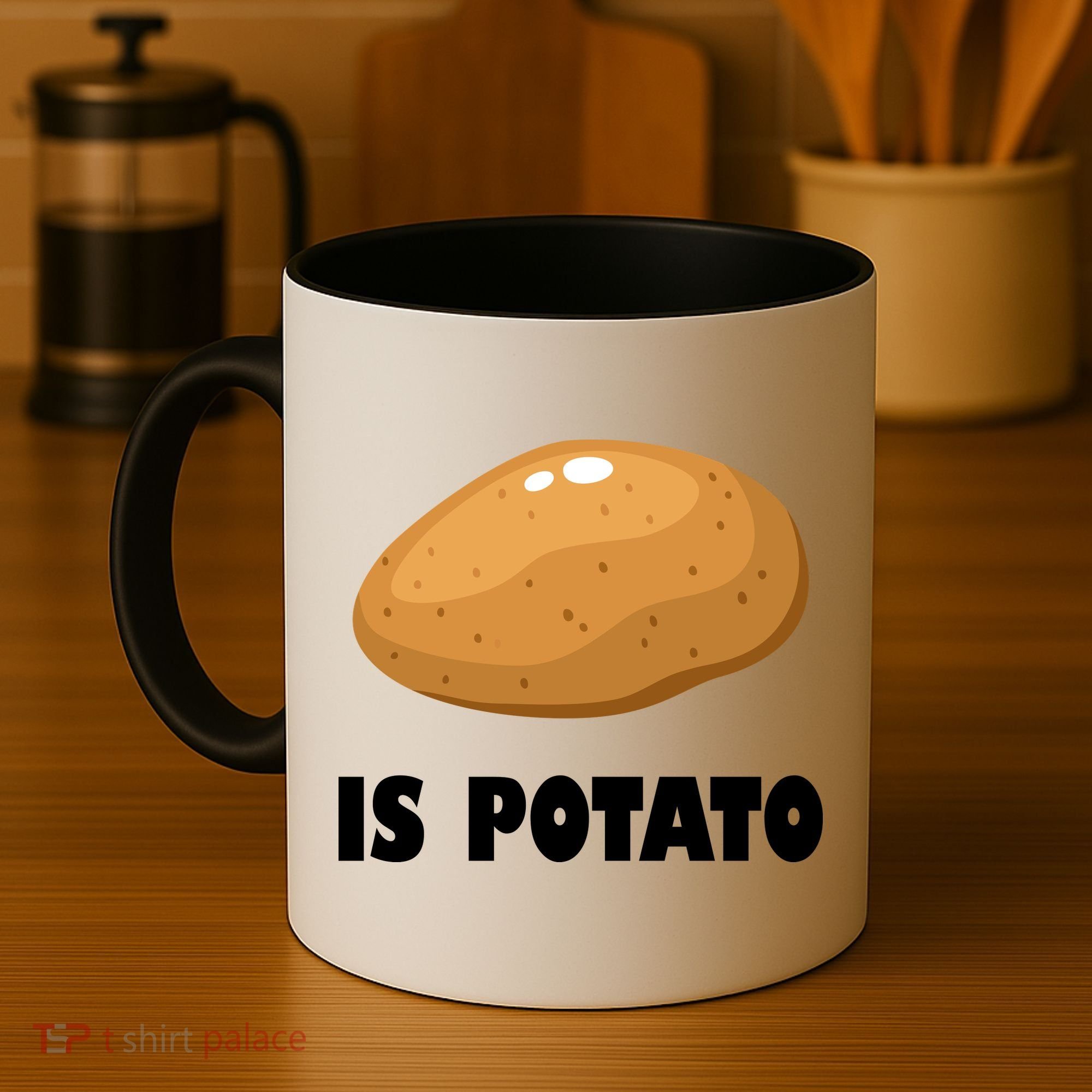 Is Potato Funny Meme Late Night Coffee Mug
