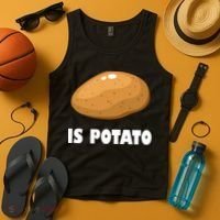 Is Potato Funny Meme Late Night Tank Top thumb 4