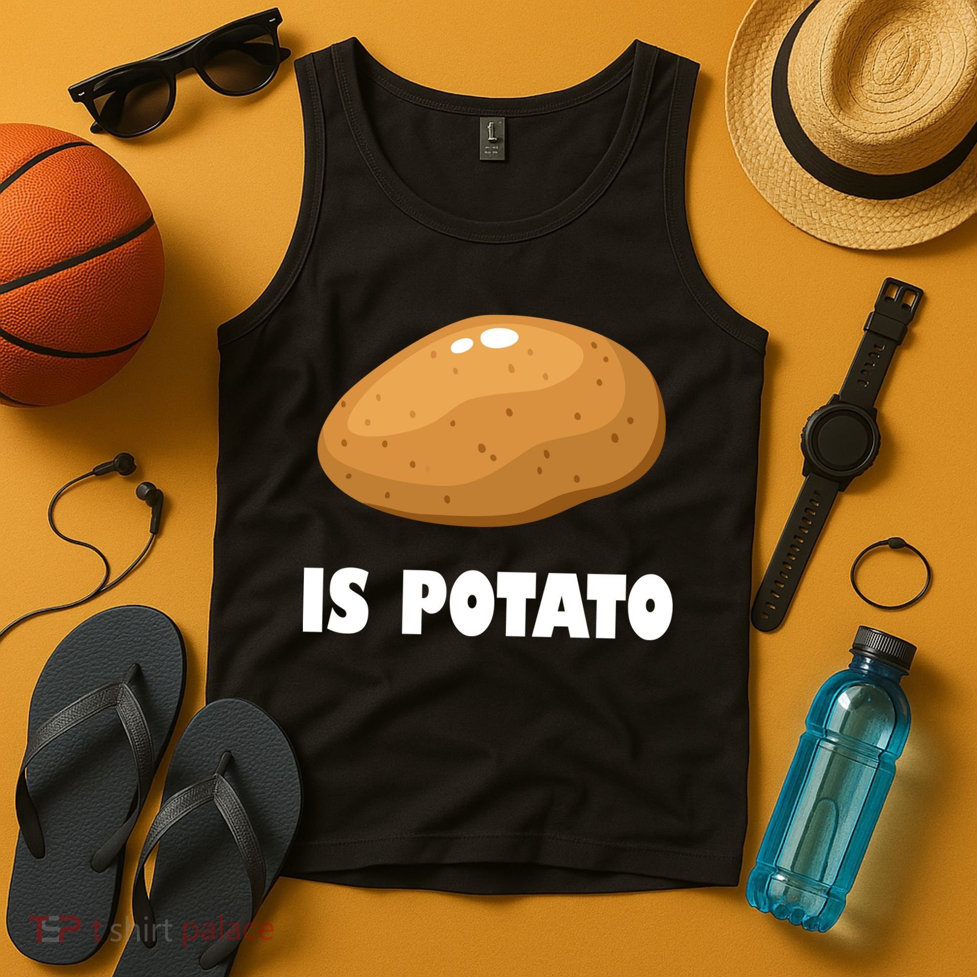 Is Potato Funny Meme Late Night Tank Top
