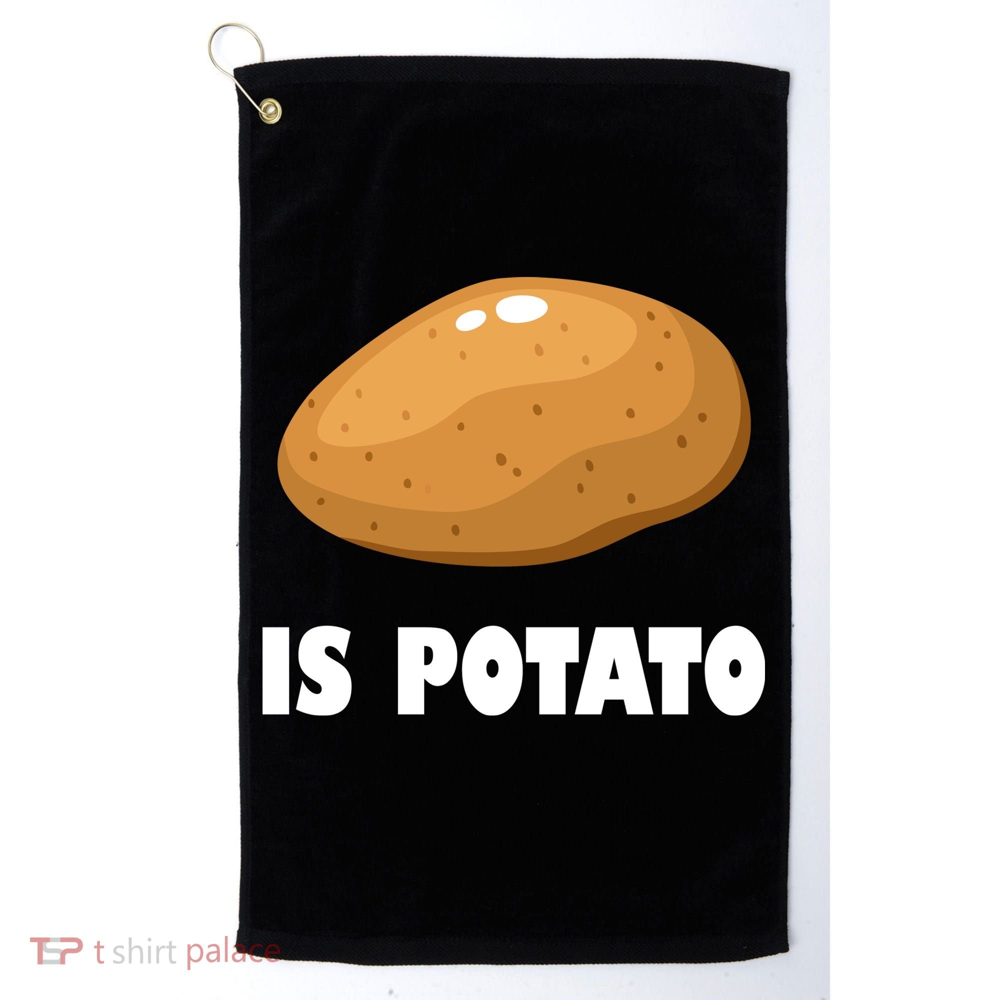 Is Potato Funny Meme Late Night Golf Towel