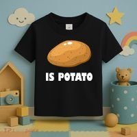 Is Potato Funny Meme Late Night Toddler T-Shirt thumb 3
