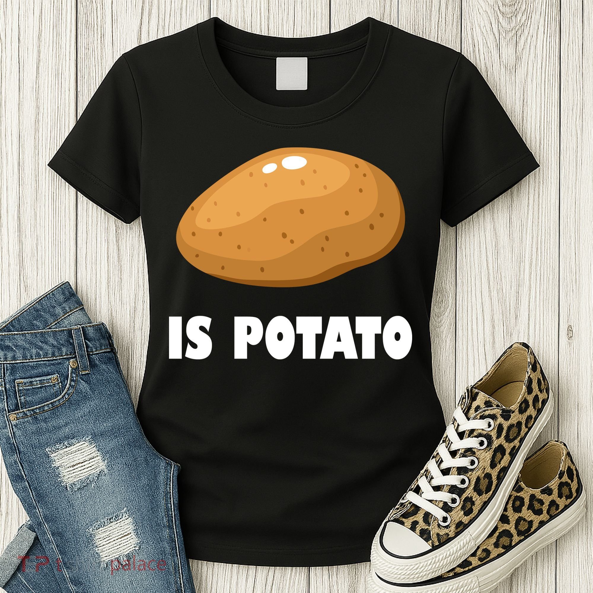 Is Potato Funny Meme Late Night Women's T-Shirt