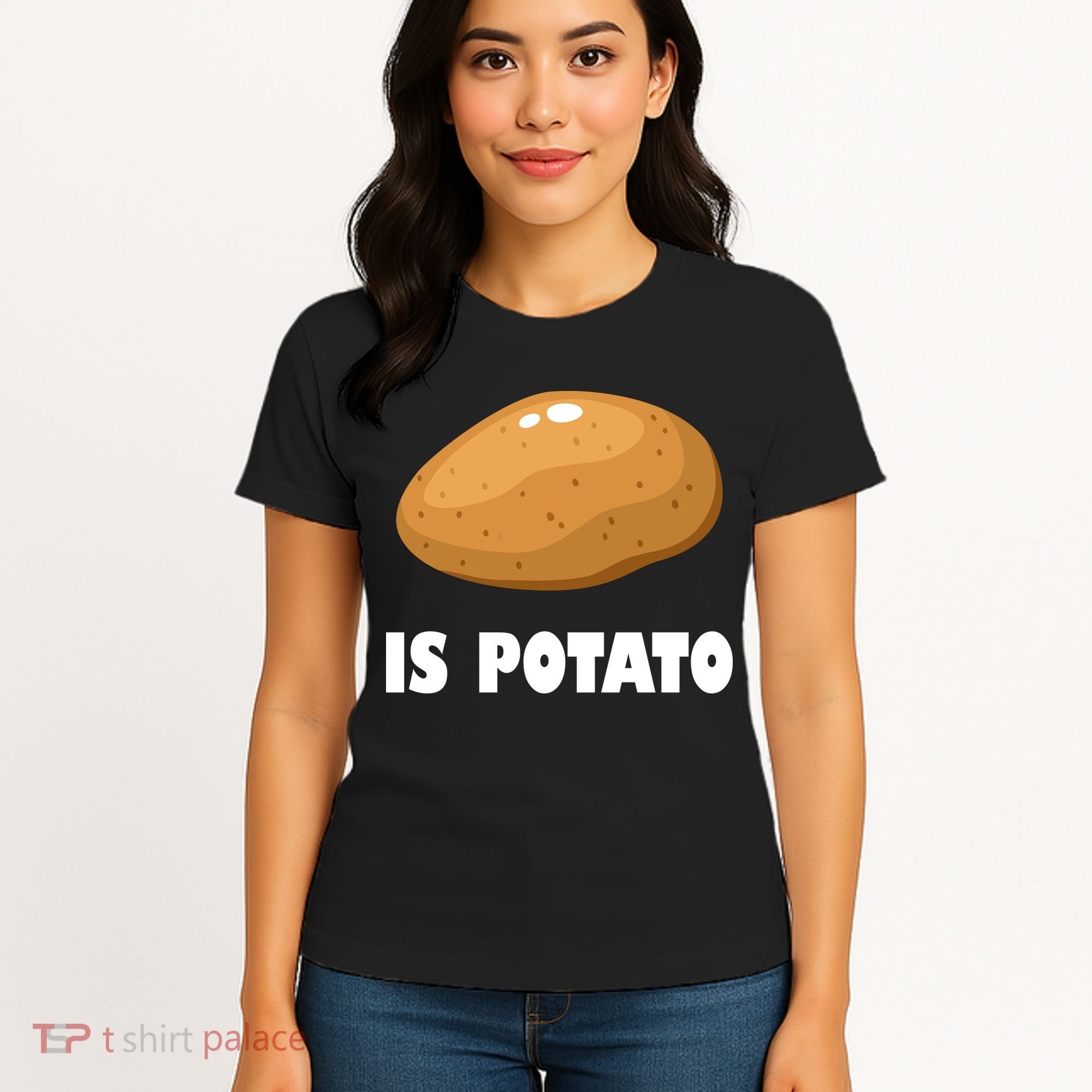 Is Potato Funny Meme Late Night Women's T-Shirt