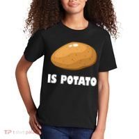 Is Potato Funny Meme Late Night Kids T-Shirt thumb 2
