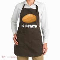 Is Potato Funny Meme Late Night Apron thumb 2