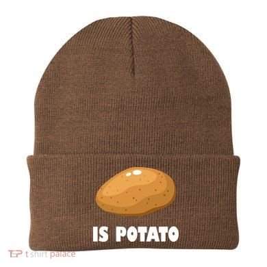 Is Potato Funny Meme Late Night Beanie