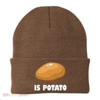 Is Potato Funny Meme Late Night Beanie thumb 0