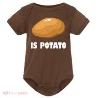 Is Potato Funny Meme Late Night Baby Bodysuit thumb 0