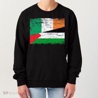 Ireland Palestine Flags Half Irish Half Palestinian Women's Sweatshirt thumb 0