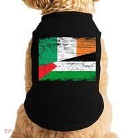 Ireland Palestine Flags Half Irish Half Palestinian Doggie Tank thumb 0