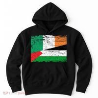 Ireland Palestine Flags Half Irish Half Palestinian Hoodie thumb 0
