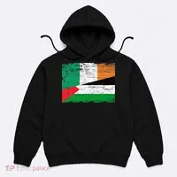 Ireland Palestine Flags Half Irish Half Palestinian Hoodie thumb 0