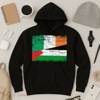 Ireland Palestine Flags Half Irish Half Palestinian Hoodie thumb 3