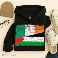 Ireland Palestine Flags Half Irish Half Palestinian Hoodie thumb 4