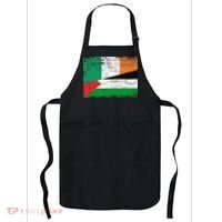 Ireland Palestine Flags Half Irish Half Palestinian Apron thumb 0