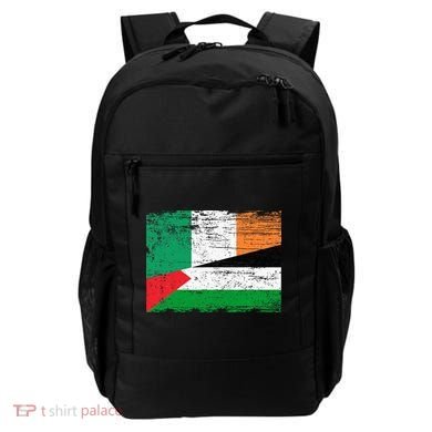 Ireland Palestine Flags Half Irish Half Palestinian Backpack