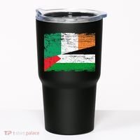 Ireland Palestine Flags Half Irish Half Palestinian Tumbler thumb 0