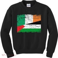 Ireland Palestine Flags Half Irish Half Palestinian Kids Sweatshirt thumb 0