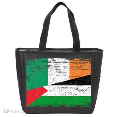 Ireland Palestine Flags Half Irish Half Palestinian Tote Bag