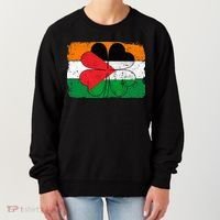 Irish Palestine Flag Ireland Shamrock St Patricks Day Women's Sweatshirt thumb 0
