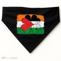 Irish Palestine Flag Ireland Shamrock St Patricks Day USA-Made Doggie Bandana thumb 0