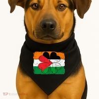 Irish Palestine Flag Ireland Shamrock St Patricks Day USA-Made Doggie Bandana thumb 1