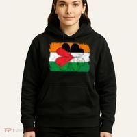Irish Palestine Flag Ireland Shamrock St Patricks Day Hoodie thumb 5