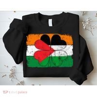 Irish Palestine Flag Ireland Shamrock St Patricks Day Sweatshirt thumb 2