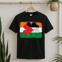 Irish Palestine Flag Ireland Shamrock St Patricks Day T-Shirt thumb 2