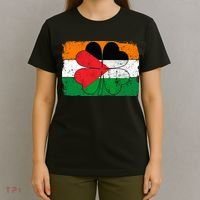 Irish Palestine Flag Ireland Shamrock St Patricks Day T-Shirt thumb 4