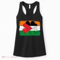 Irish Palestine Flag Ireland Shamrock St Patricks Day Women's Tank Top thumb 0