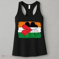 Irish Palestine Flag Ireland Shamrock St Patricks Day Women's Tank Top thumb 3