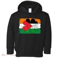 Irish Palestine Flag Ireland Shamrock St Patricks Day Toddler Hoodie thumb 0