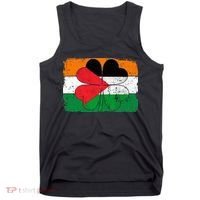 Irish Palestine Flag Ireland Shamrock St Patricks Day Tank Top thumb 0