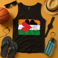 Irish Palestine Flag Ireland Shamrock St Patricks Day Tank Top thumb 4