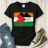 Irish Palestine Flag Ireland Shamrock St Patricks Day Women's T-Shirt thumb 3