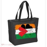 Irish Palestine Flag Ireland Shamrock St Patricks Day Tote Bag thumb 2