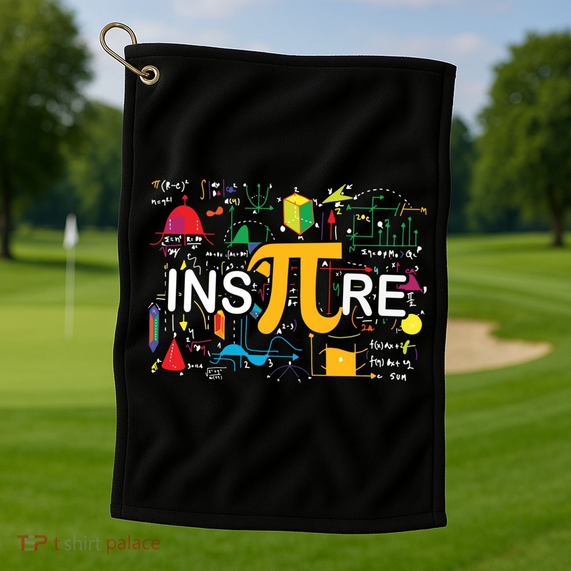Inspire Pi Gift 3 14 Math Teacher Pi National Day Funny Gift Golf Towel