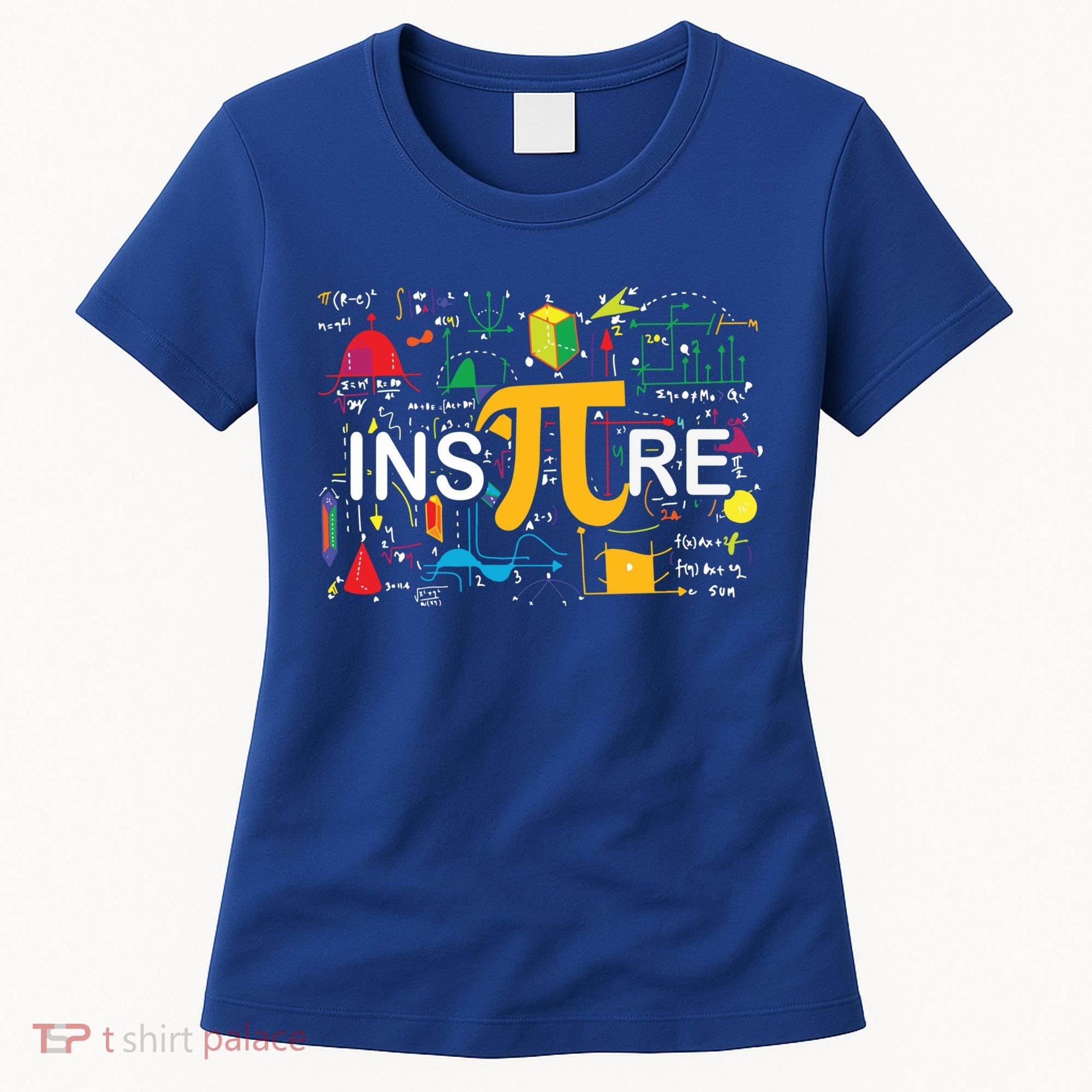 Inspire Pi Gift 3 14 Math Teacher Pi National Day Funny Gift Women's T-Shirt
