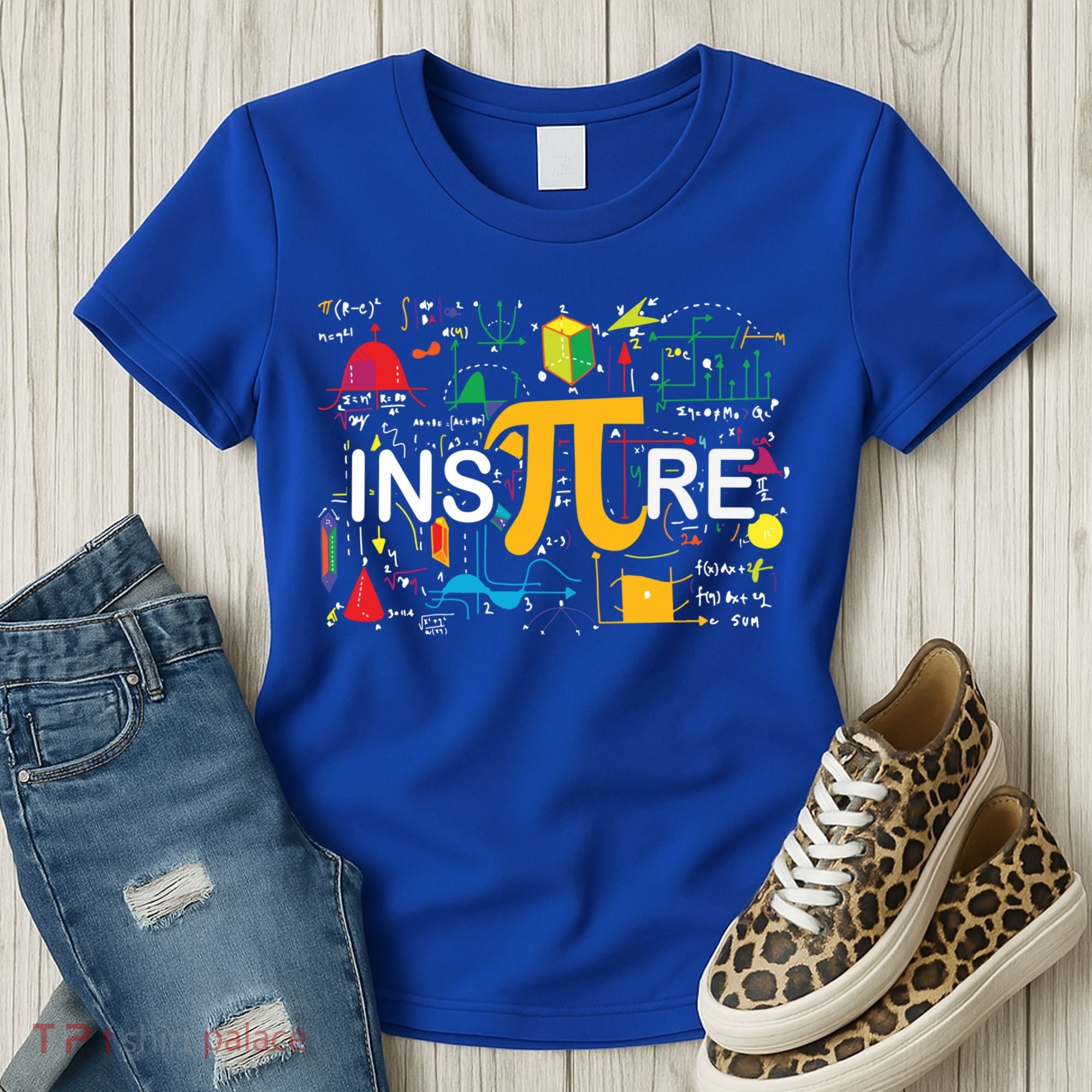 Inspire Pi Gift 3 14 Math Teacher Pi National Day Funny Gift Women's T-Shirt
