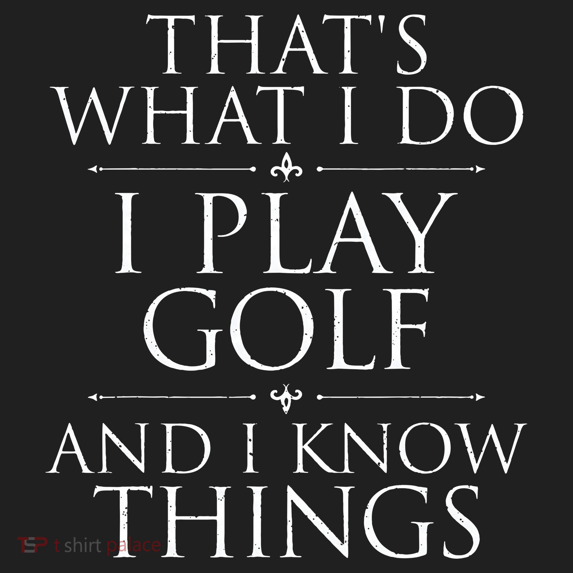 I Play Golf And I Know Things Golfing Golf Player Golfer Beanie
